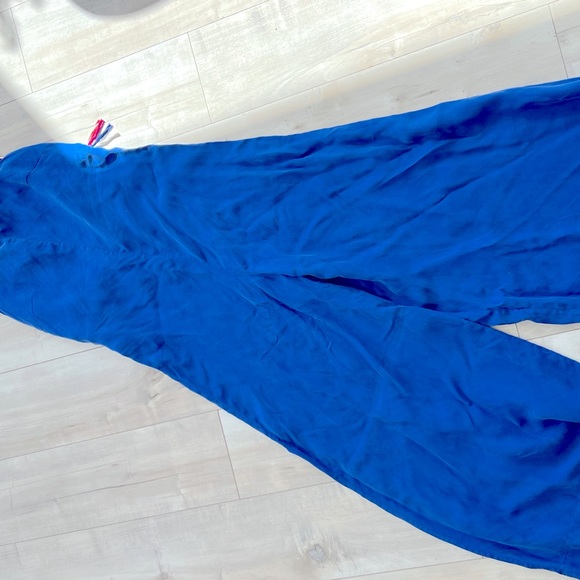 PAPER LONDON - NWT- Blue nautical jumpsuit size S/M open back - Picture 7 of 10